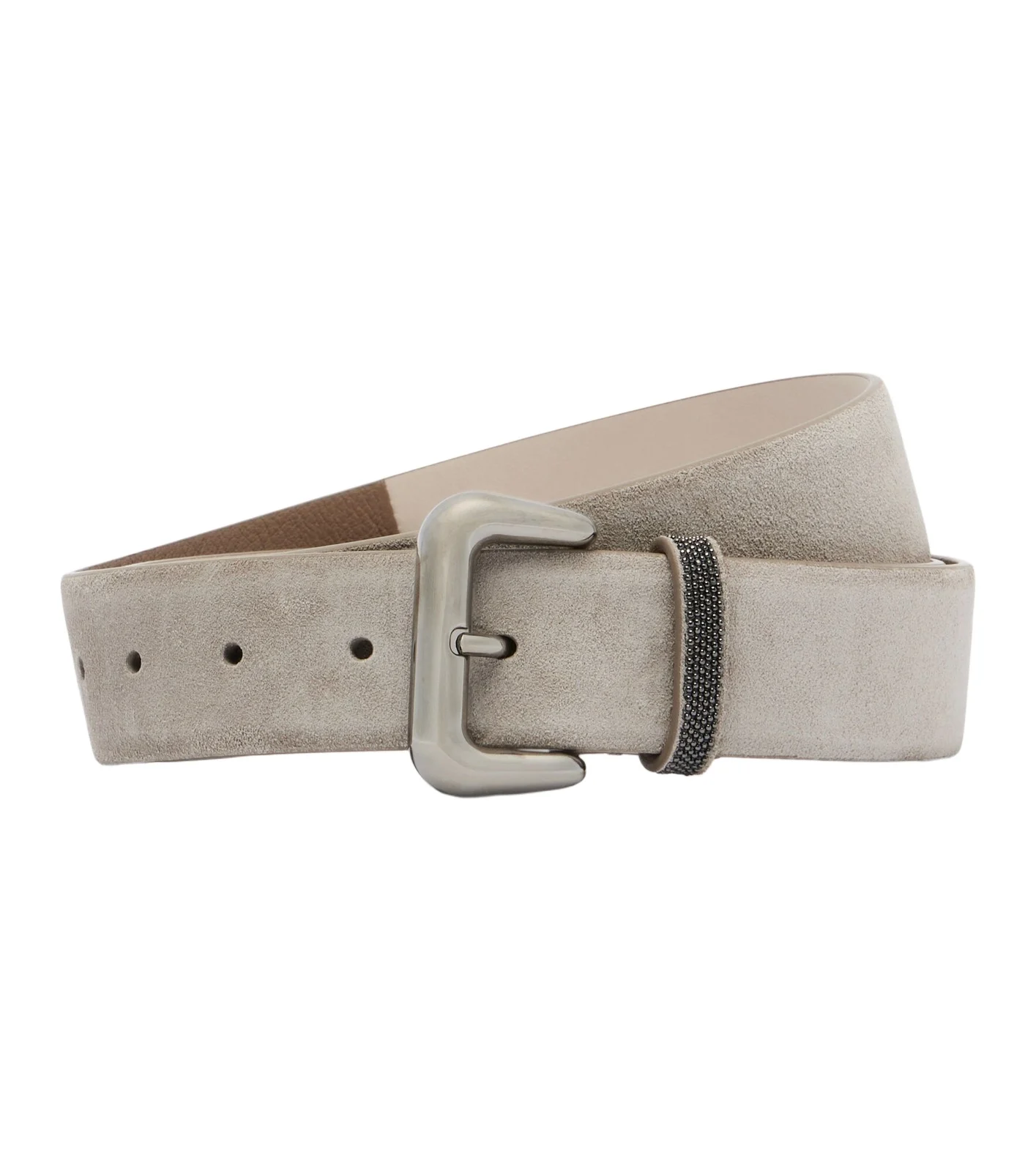 Brunello Cucinelli Monili suede belt
