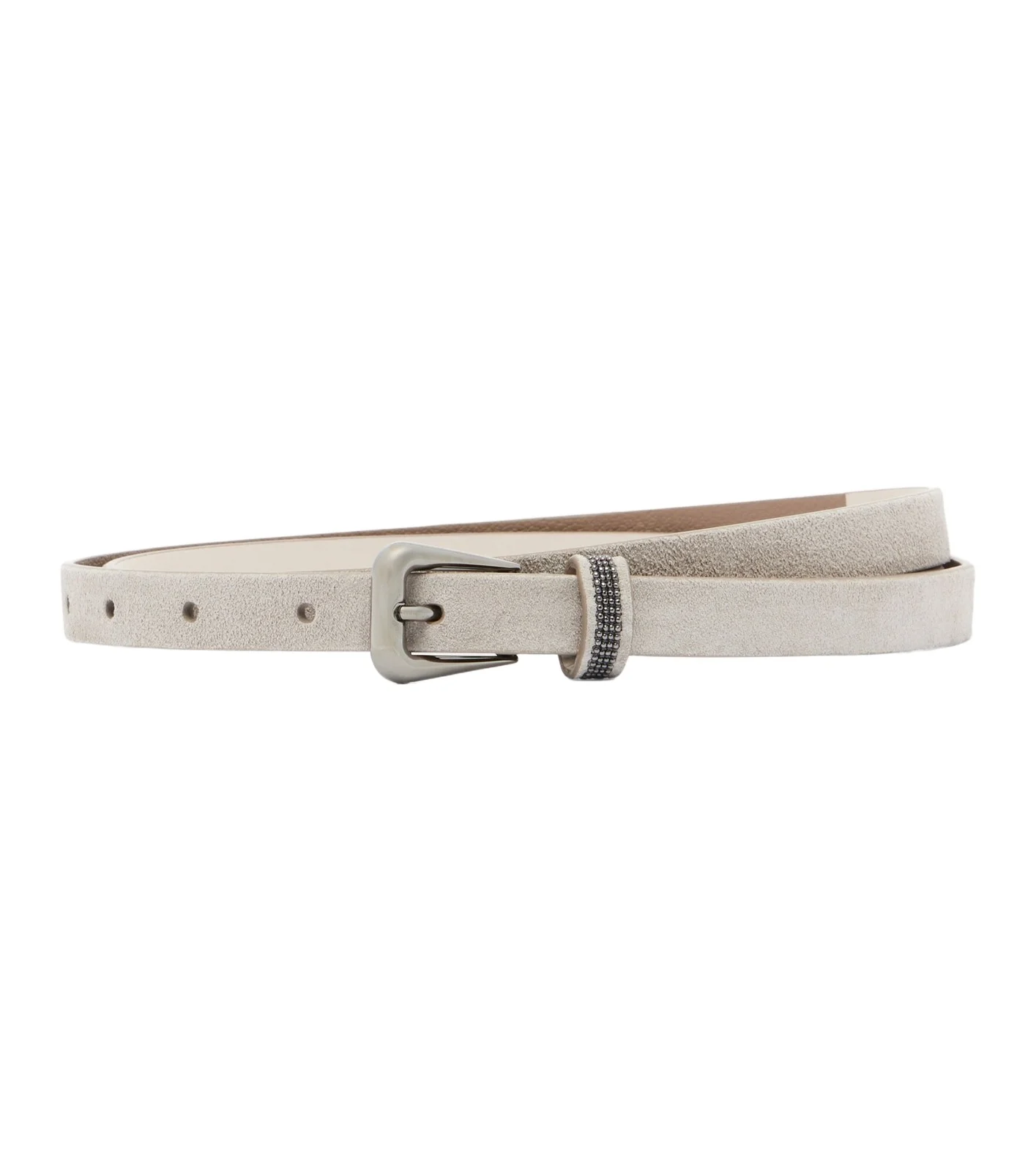 Brunello Cucinelli Monili suede belt