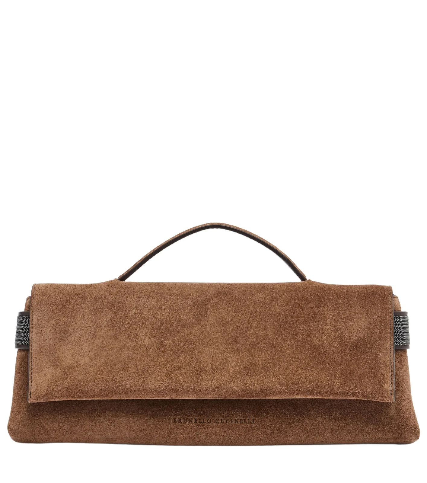 Brunello Cucinelli Essence Small suede top-handle bag