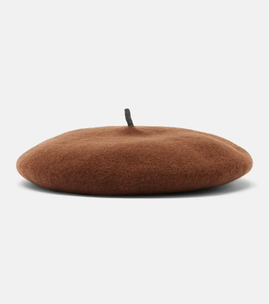 Brunello Cucinelli Monili wool beret | Thumbnail 2
