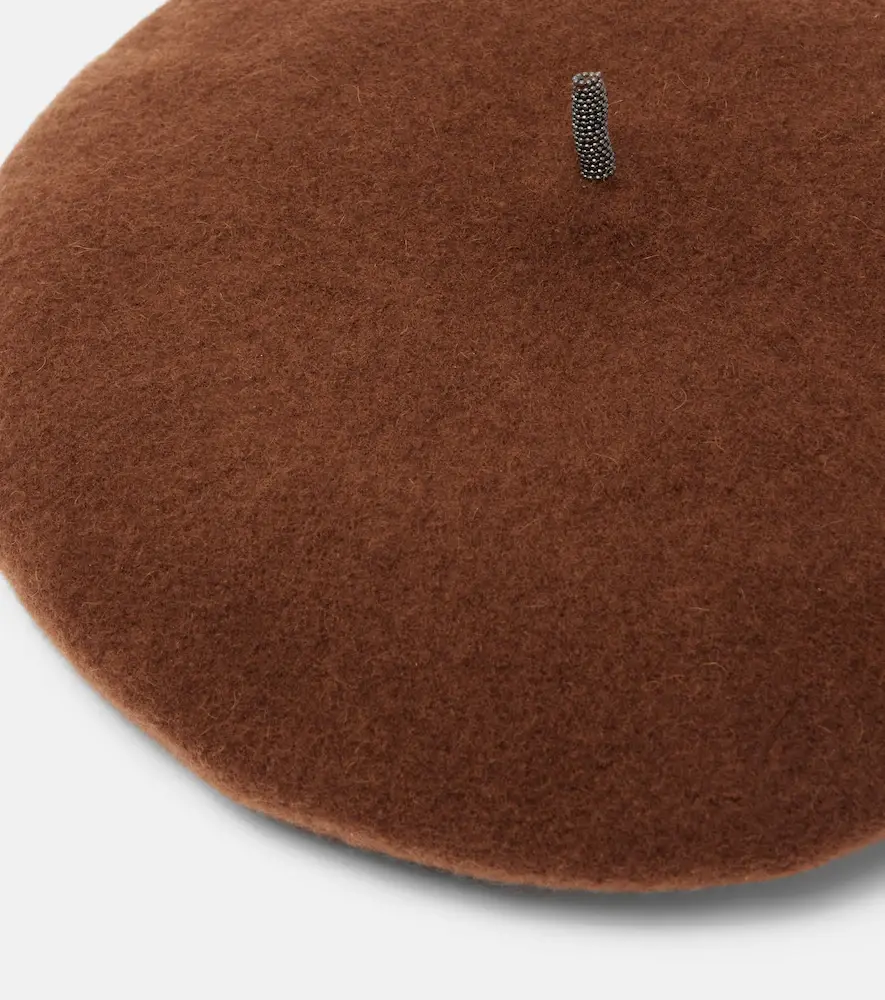 Brunello Cucinelli Monili wool beret | Thumbnail 3