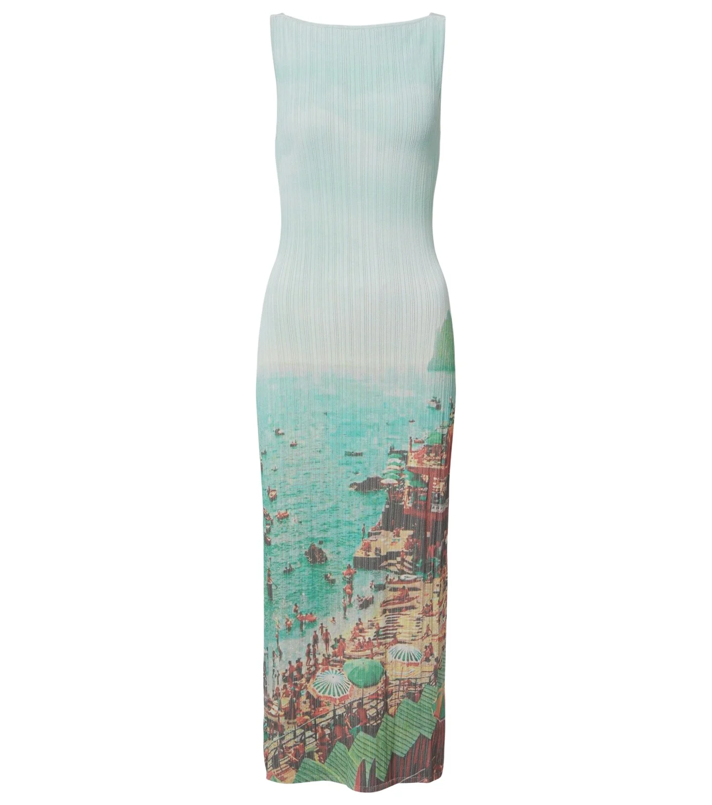 Bryn printed compact knit midi dress