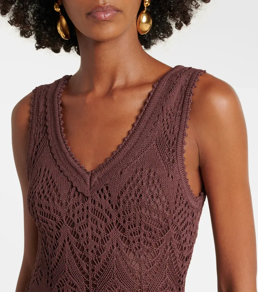 Staud Roan open-knit midi dress | Thumbnail 4