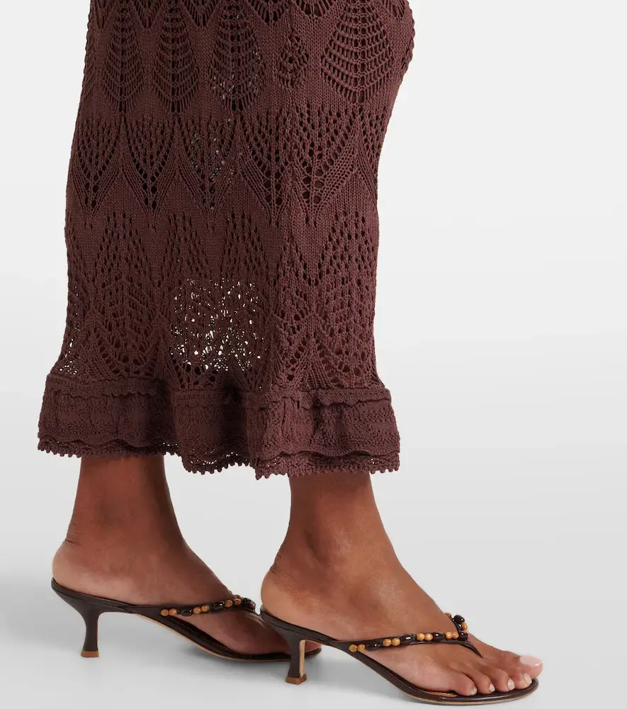 Staud Roan open-knit midi dress | Thumbnail 6