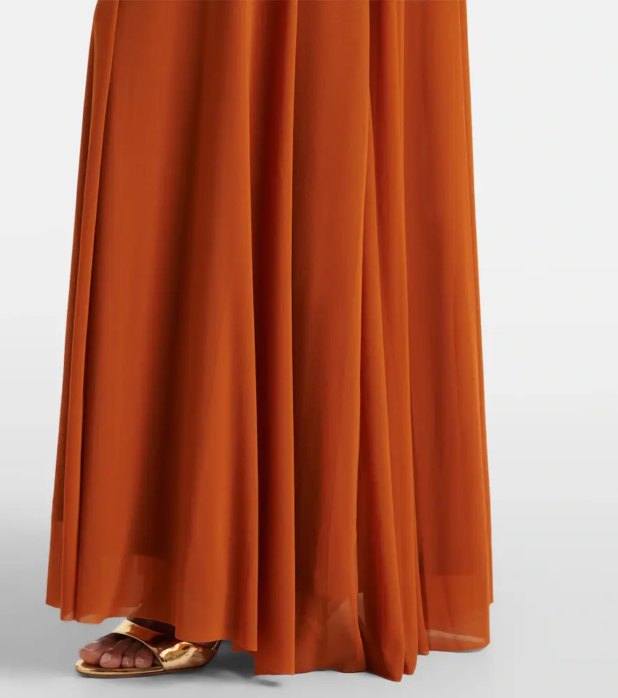 Staud Alessandra halterneck mesh maxi dress | Thumbnail 4