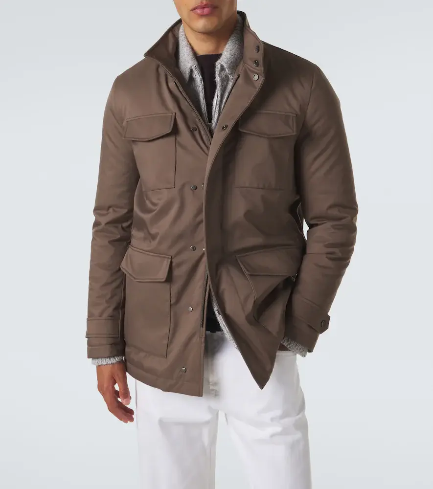 Kiton Suede-trimmed technical jacket | Thumbnail 2 Kiton Suede-trimmed technical jacket | Thumbnail 2