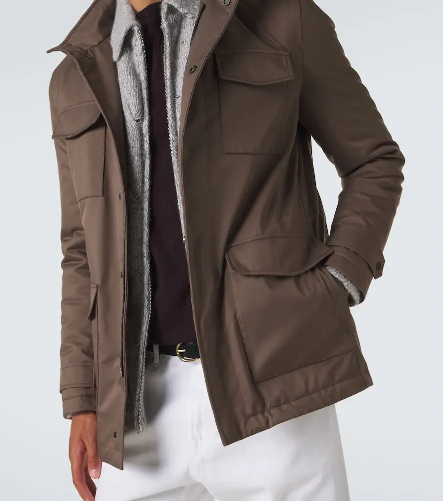 Kiton Suede-trimmed technical jacket | Thumbnail 3 Kiton Suede-trimmed technical jacket | Thumbnail 3