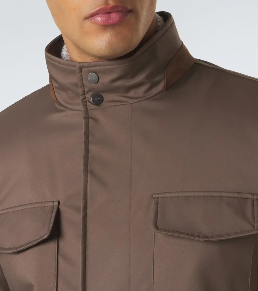 Kiton Suede-trimmed technical jacket | Thumbnail 4 Kiton Suede-trimmed technical jacket | Thumbnail 4