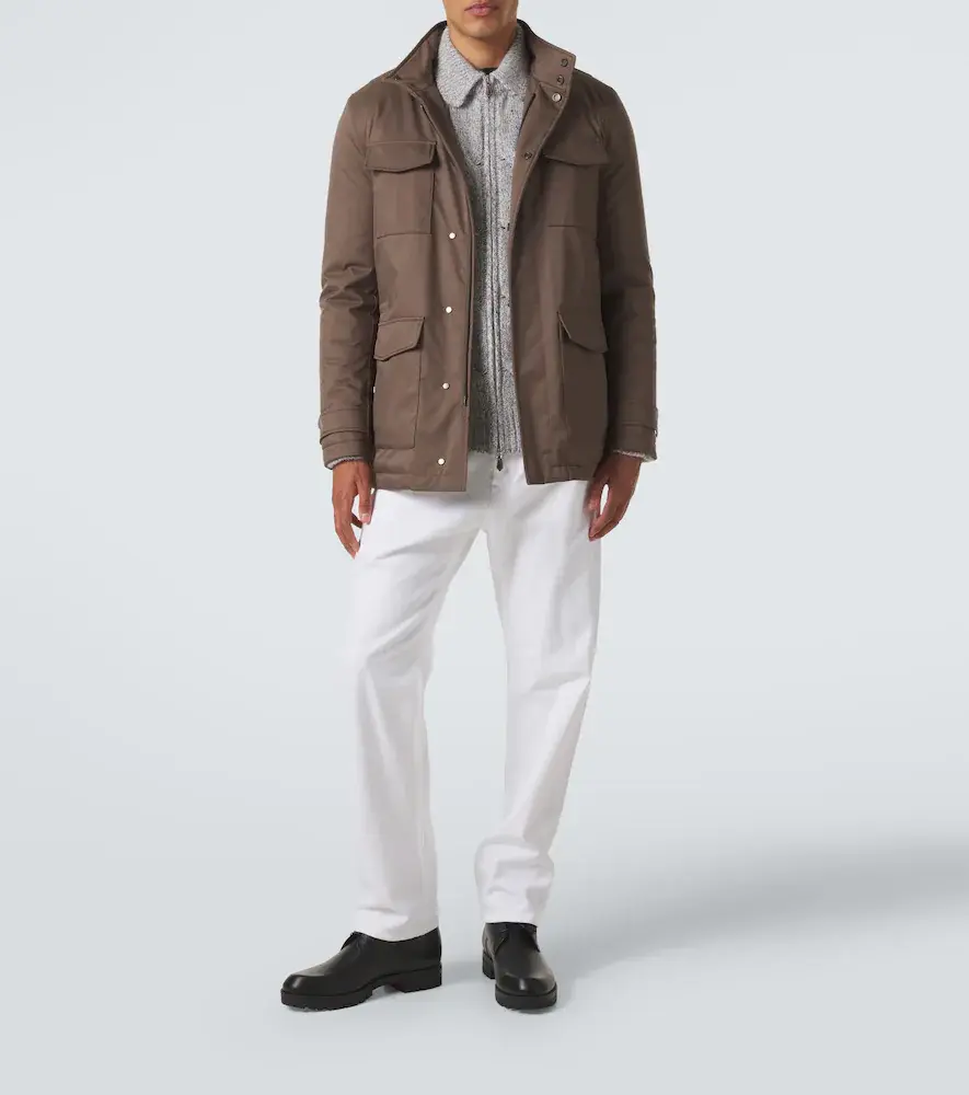 Kiton Suede-trimmed technical jacket | Thumbnail 6 Kiton Suede-trimmed technical jacket | Thumbnail 6