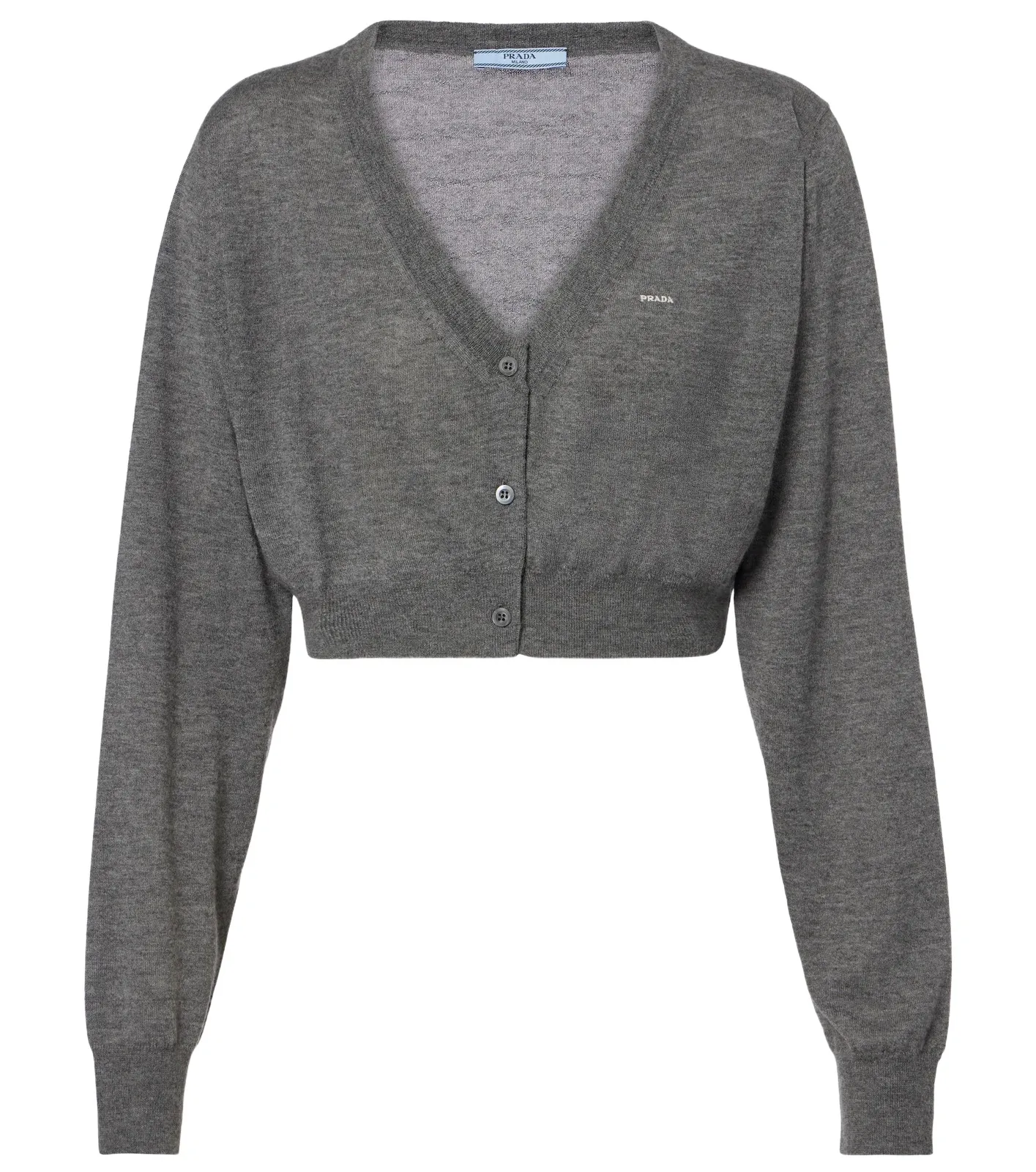 Cropped cashmere cardigan