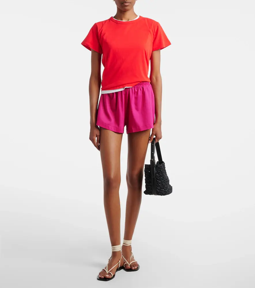 LESET Yoko cotton poplin shorts | Thumbnail 3