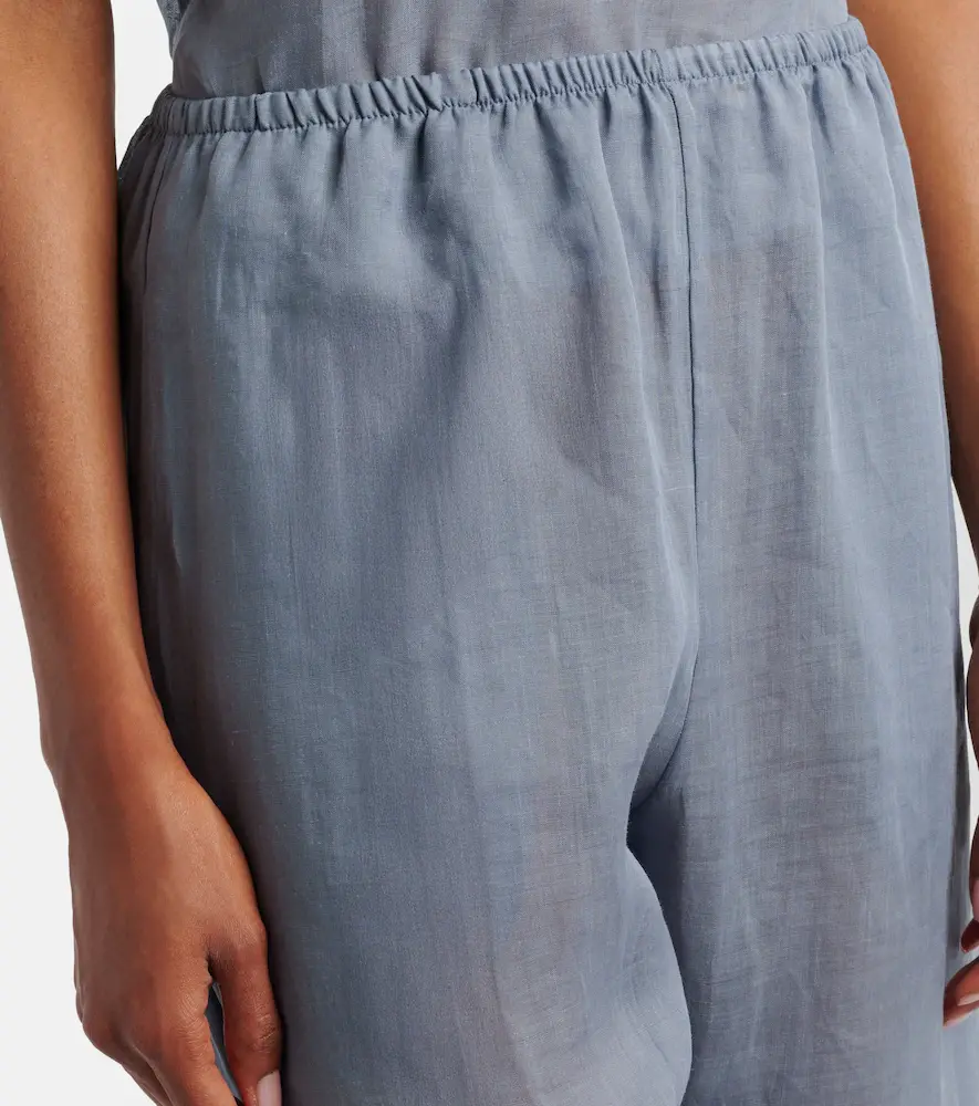 LESET Niko cropped wide-leg ramie pants | Thumbnail 2 LESET Niko cropped wide-leg ramie pants | Thumbnail 2