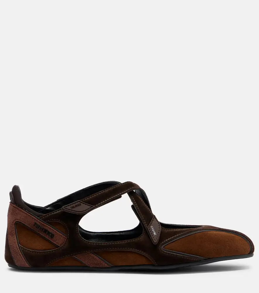 The Attico Floor 01 suede ballet flats | Thumbnail 3