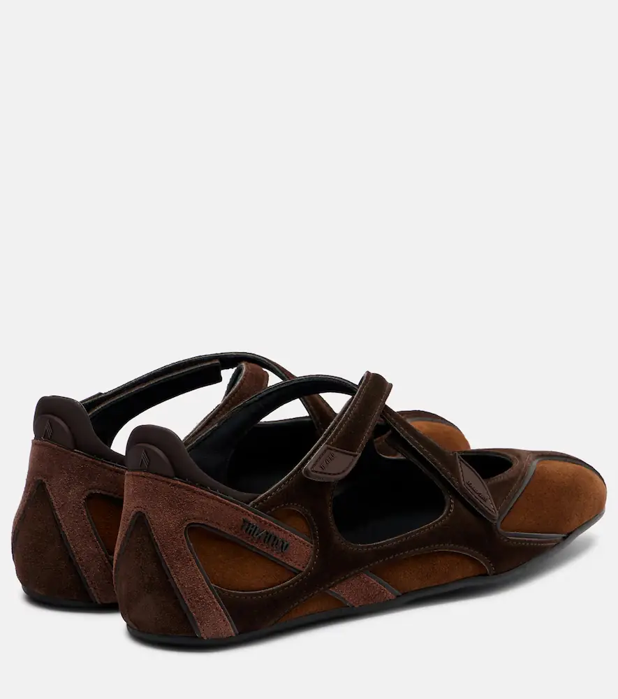 The Attico Floor 01 suede ballet flats | Thumbnail 4