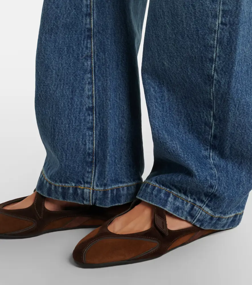 The Attico Floor 01 suede ballet flats | Thumbnail 6