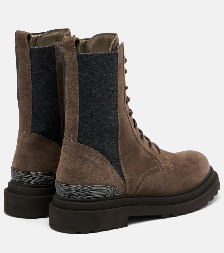 Brunello Cucinelli Monili suede lace-up boots | Thumbnail 3