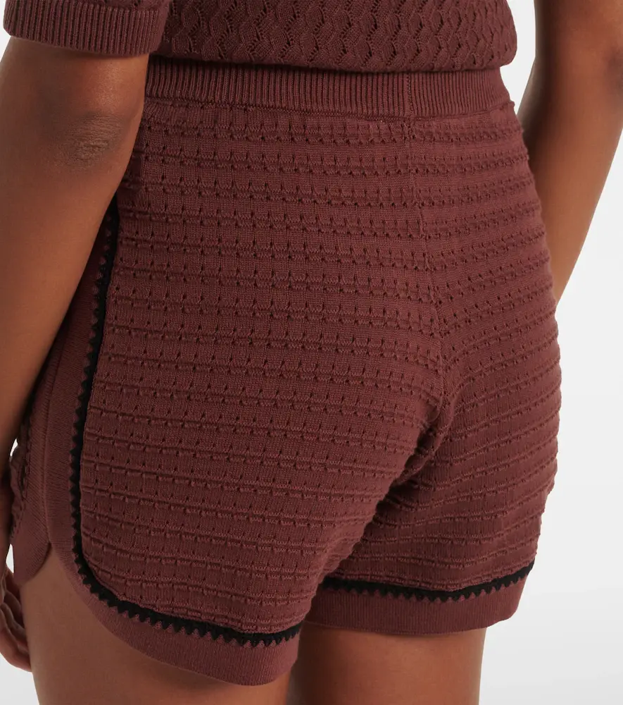 Varley Morden pointelle cotton shorts | Thumbnail 4 Varley Morden pointelle cotton shorts | Thumbnail 4