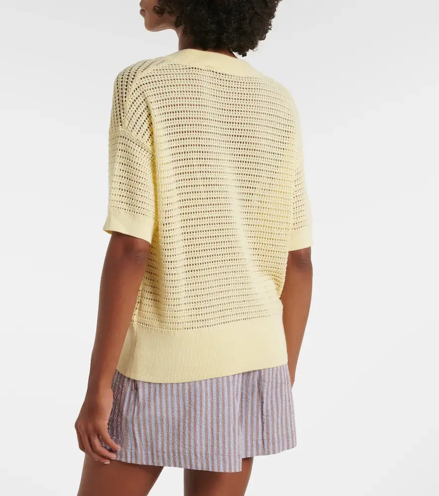 Varley Callie open-knit cotton top | Thumbnail 2