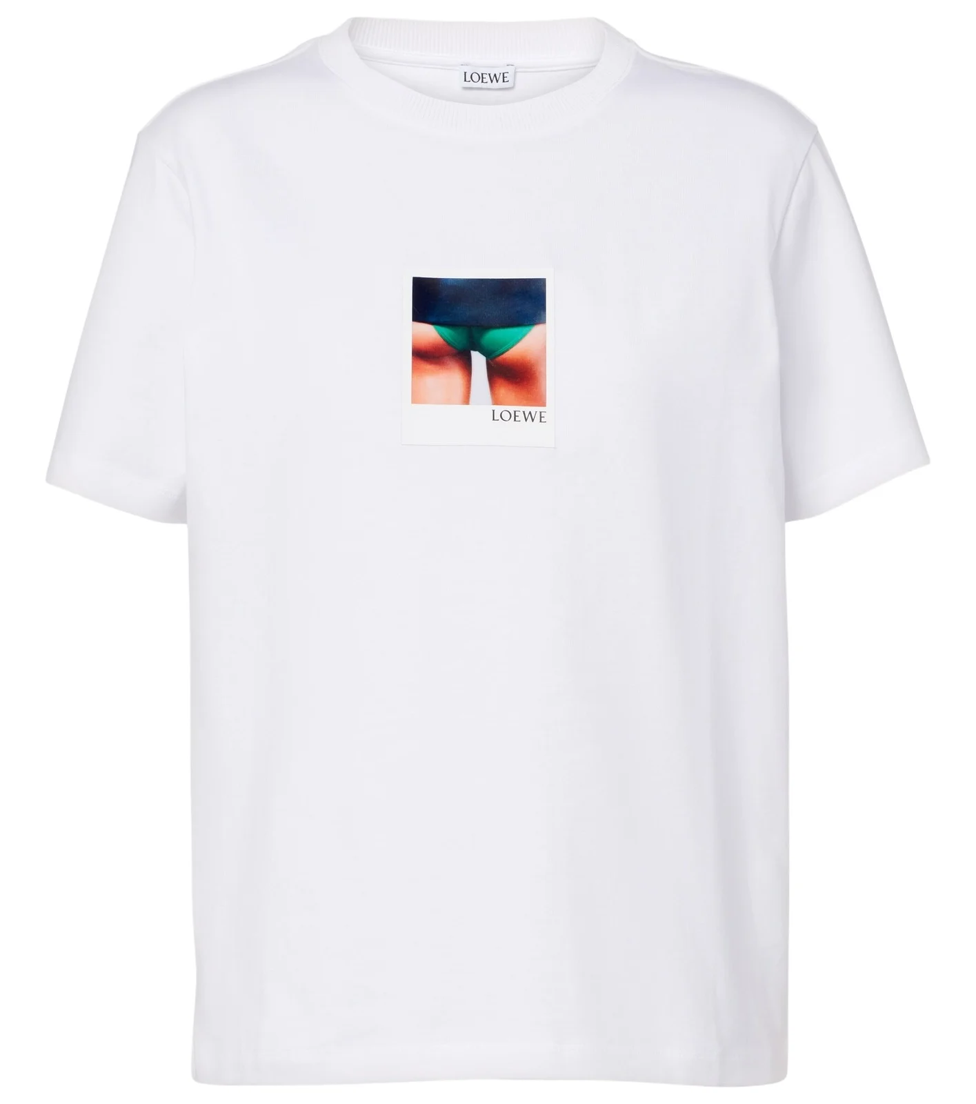 Appliqué cotton jersey T-shirt