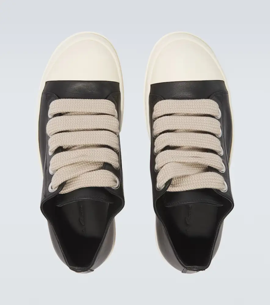 Rick Owens Jumbolace leather low-top sneakers | Thumbnail 4 Rick Owens Jumbolace leather low-top sneakers | Thumbnail 4