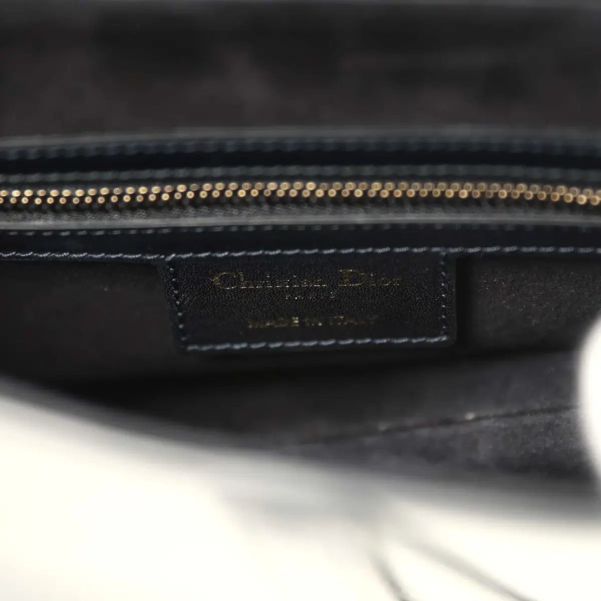 Dior Christian Dior Saddle Bag Black Calfskin Antique Gold Hardware | Thumbnail 9 Dior Christian Dior Saddle Bag Black Calfskin Antique Gold Hardware | Thumbnail 9