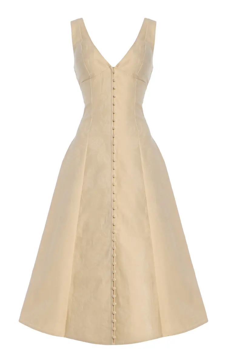 Mirror Palais Dinner’s at 6 Cotton Midi Dress | Image 1 Mirror Palais Dinner’s at 6 Cotton Midi Dress | Image 1