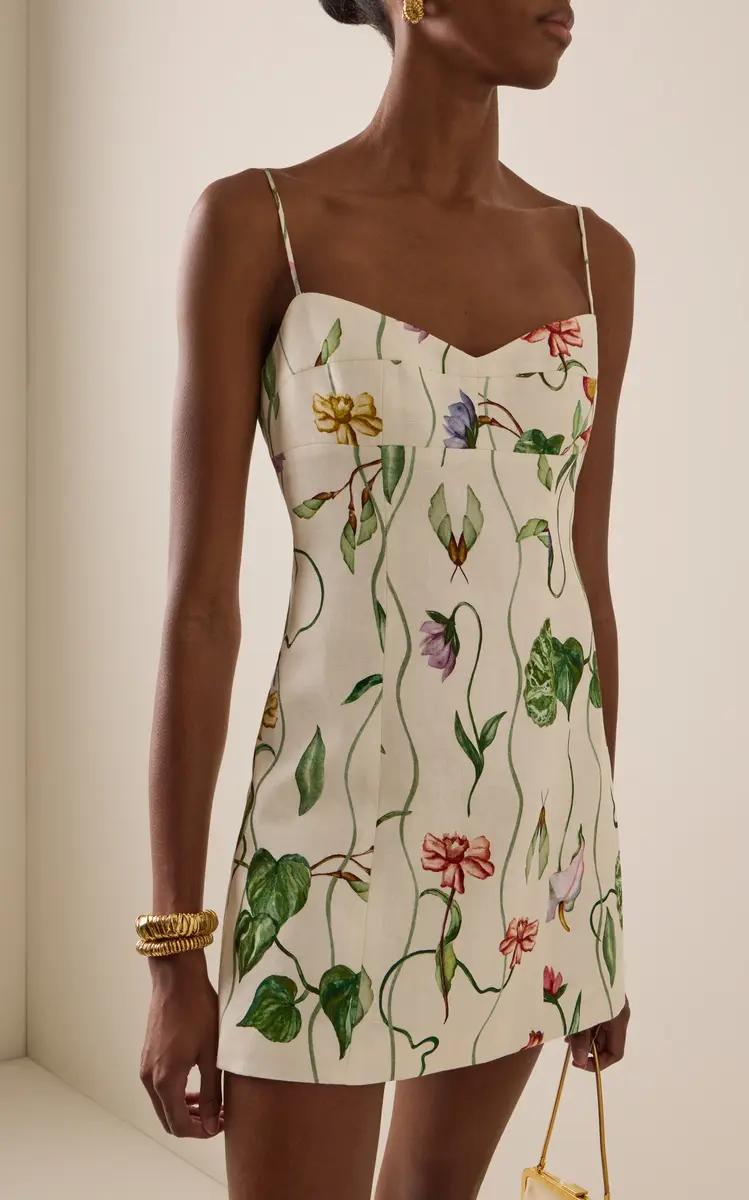 Cara Cara Cherry Linen Mini Dress | Thumbnail 3 Cara Cara Cherry Linen Mini Dress | Thumbnail 3