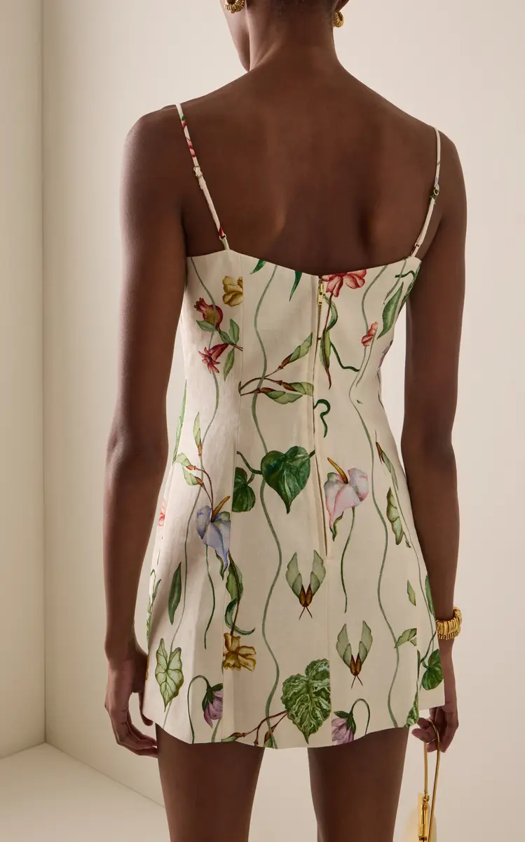 Cara Cara Cherry Linen Mini Dress | Thumbnail 4 Cara Cara Cherry Linen Mini Dress | Thumbnail 4