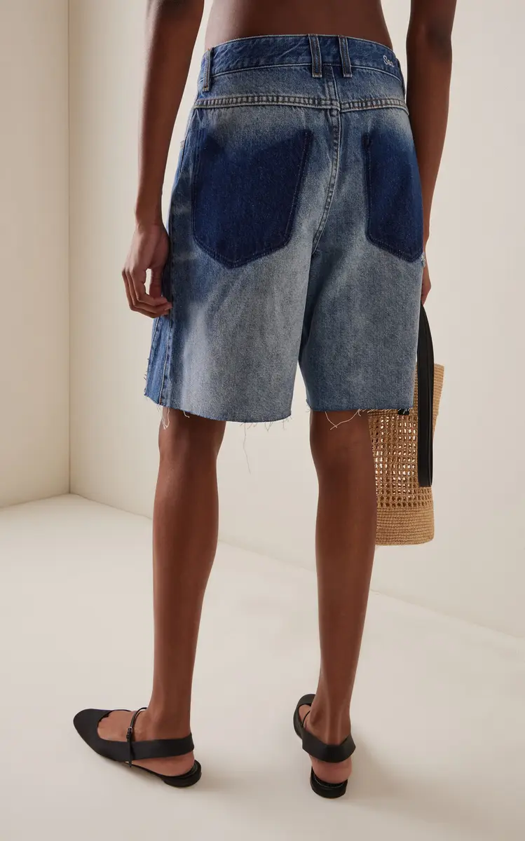 Sea Milene Denim Knee-Length Shorts | Thumbnail 4 Sea Milene Denim Knee-Length Shorts | Thumbnail 4