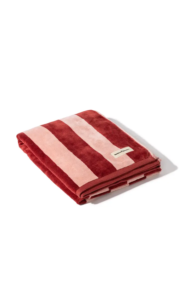 Business & Pleasure Striped Cotton Terry Beach Towel - Stripe | Thumbnail 2