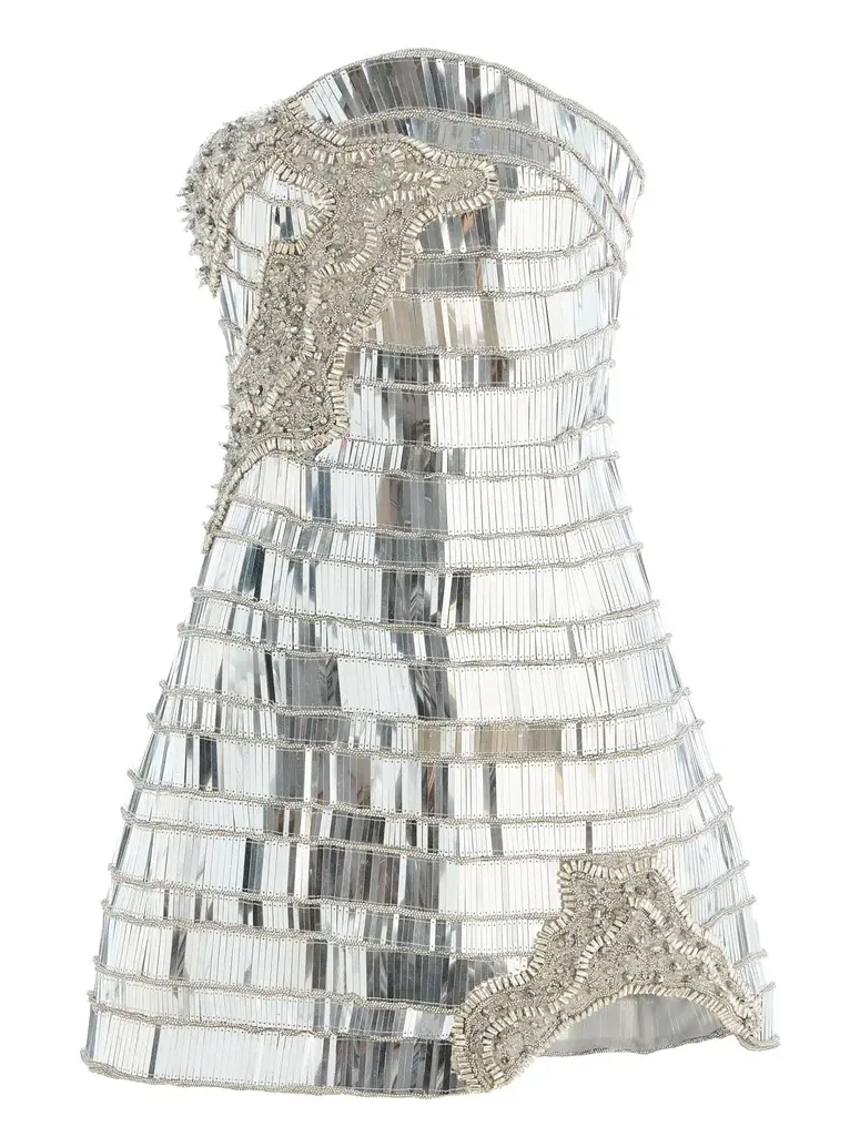 Exclusive Ariel Embellished Tulle Mini Dress