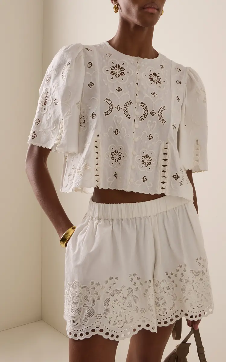 Sea Gardener Embroidered Top | Thumbnail 2