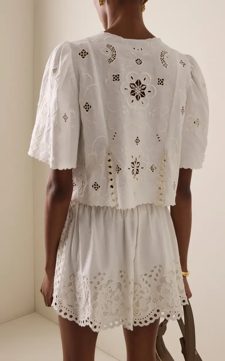 Sea Gardener Embroidered Top | Thumbnail 4