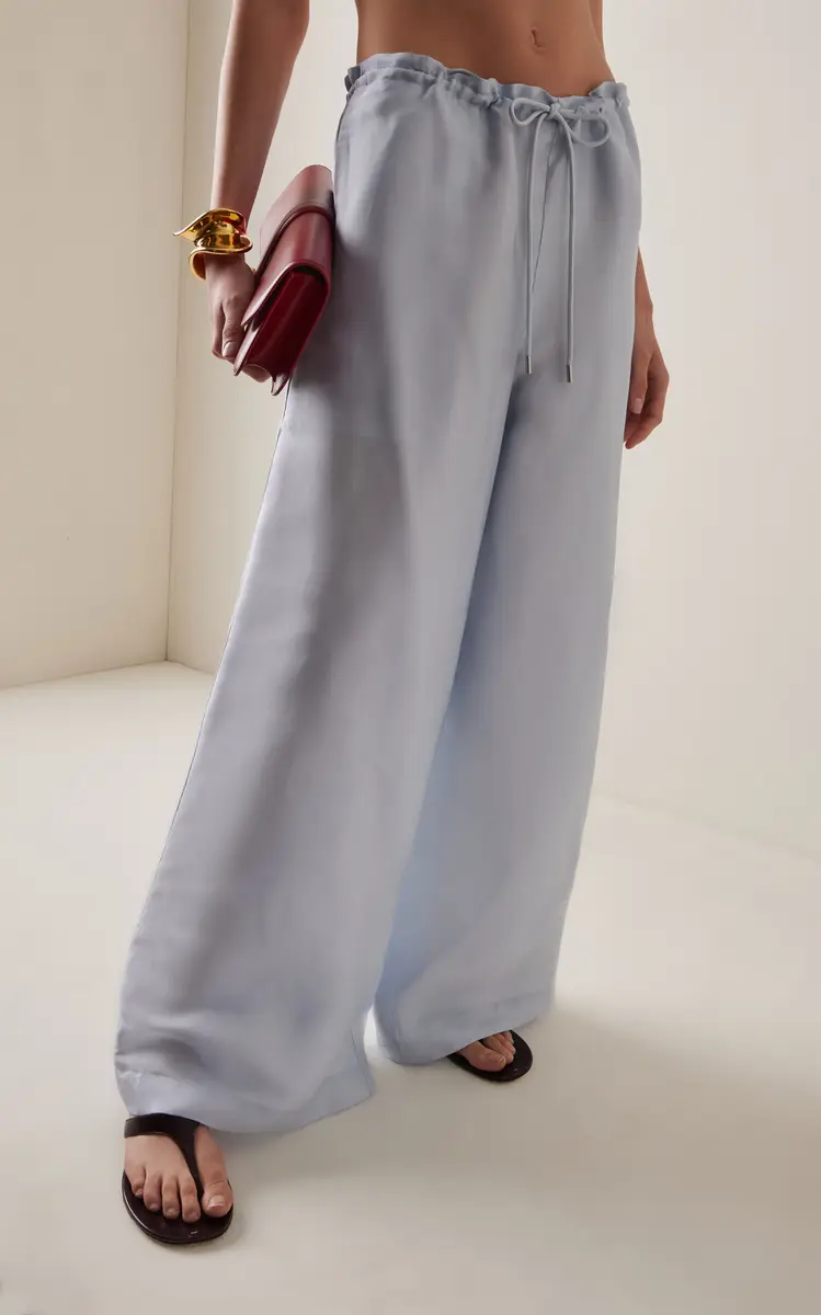 Kallmeyer Exclusive Wesley Drawstring Crepe Wide-Leg Pants | Thumbnail 3 Kallmeyer Exclusive Wesley Drawstring Crepe Wide-Leg Pants | Thumbnail 3