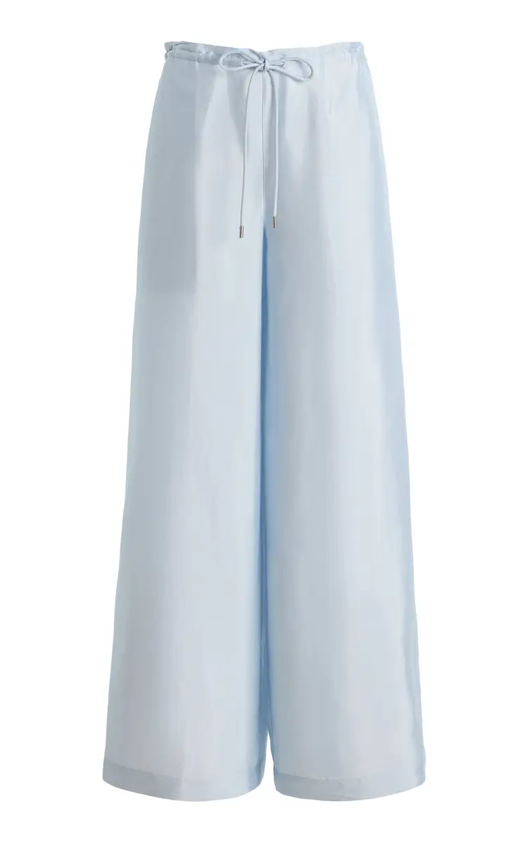 KALLMEYER Exclusive Wesley Drawstring Crepe Wide-Leg Pants | Image 1 KALLMEYER Exclusive Wesley Drawstring Crepe Wide-Leg Pants | Image 1