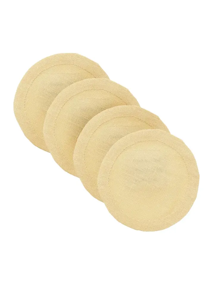 Set-of-Four Linen Coasters Set-of-Four Linen Coasters