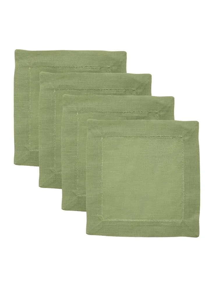 Moda Domus Set-of-Four Linen Cocktail Napkins