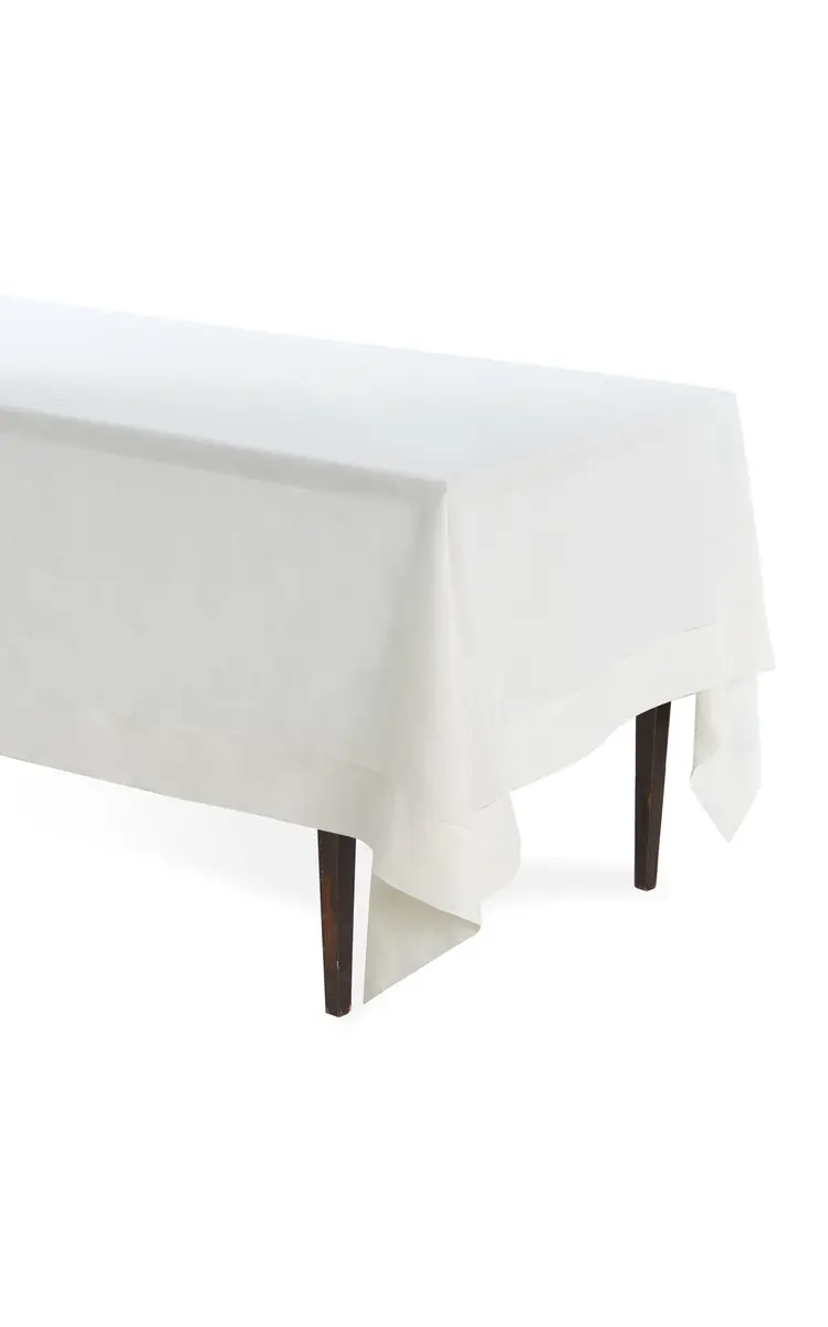 Moda Domus Rectangular Linen Tablecloth - Green | Thumbnail 4