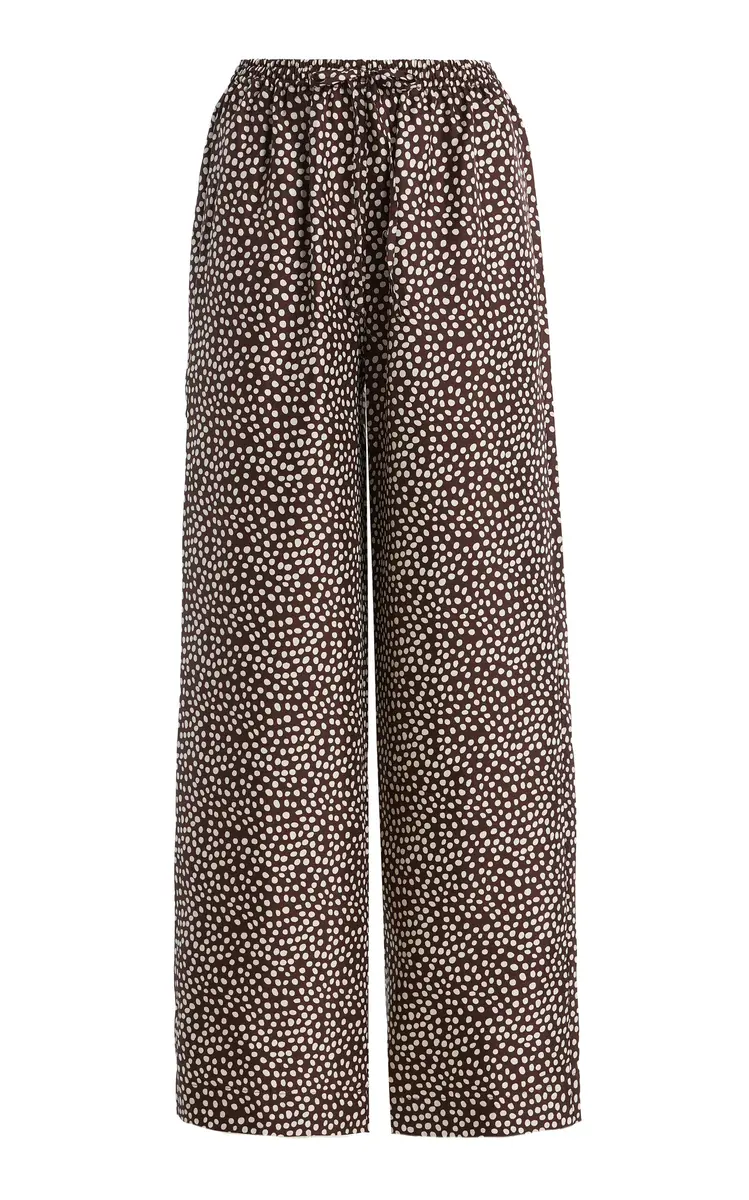 ASCENO The Aurelia Silk Wide-Leg Pants | Image 1 ASCENO The Aurelia Silk Wide-Leg Pants | Image 1