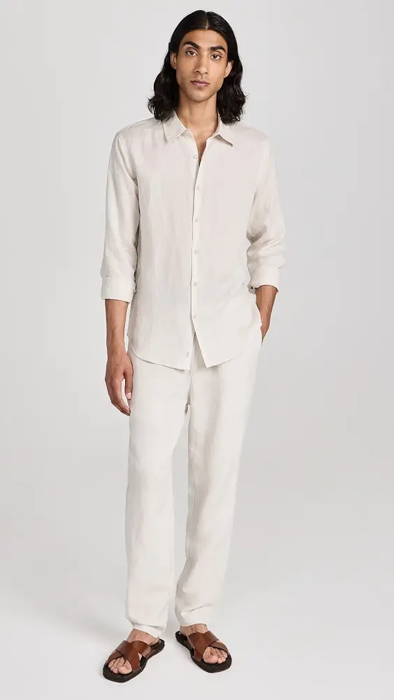 Onia Onia Air Linen Pull-On Pants | Thumbnail 4