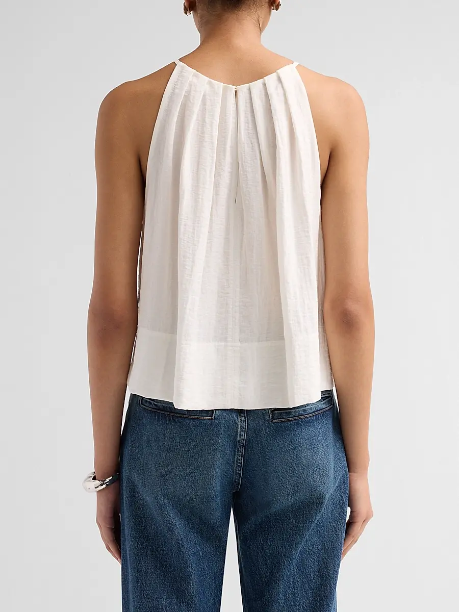 A.L.C. A. L.C. Women's Caroline Pleated Halter Top | Thumbnail 3 A.L.C. A. L.C. Women's Caroline Pleated Halter Top | Thumbnail 3