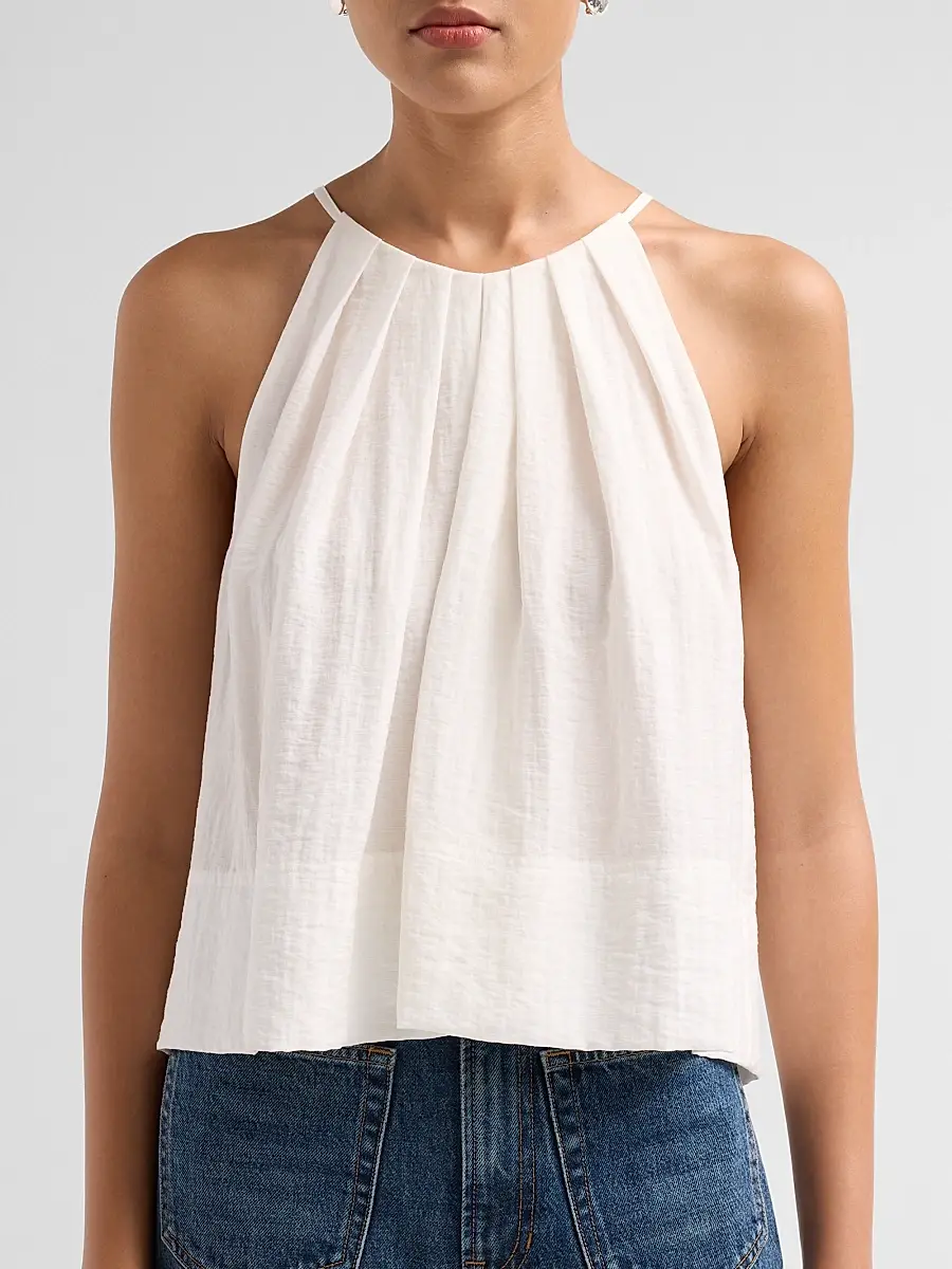 A.L.C. A. L.C. Women's Caroline Pleated Halter Top | Thumbnail 5 A.L.C. A. L.C. Women's Caroline Pleated Halter Top | Thumbnail 5