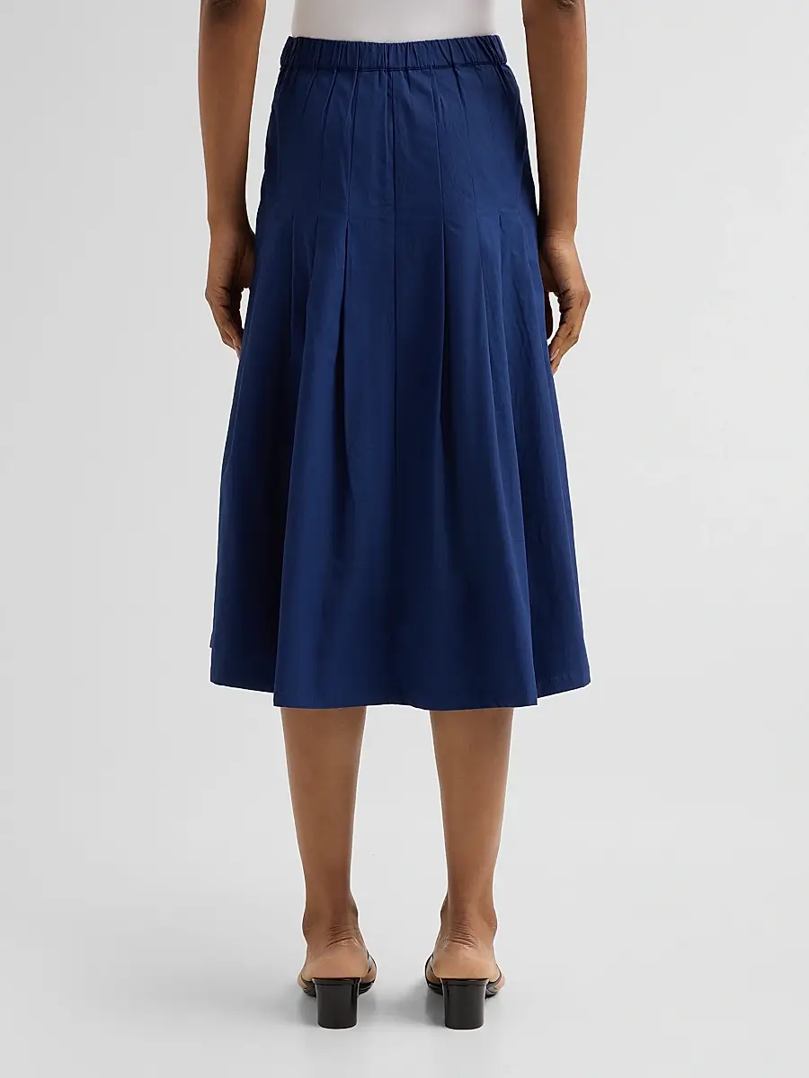 SEROYA Women's Yumi Pleated A-Line Midi Skirt | Thumbnail 3 SEROYA Women's Yumi Pleated A-Line Midi Skirt | Thumbnail 3
