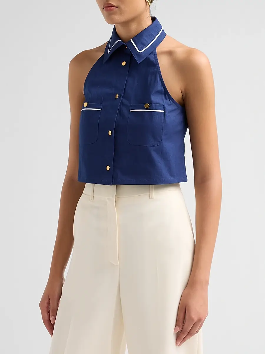 SEROYA Women's Yumi Halterneck Top | Thumbnail 4 SEROYA Women's Yumi Halterneck Top | Thumbnail 4