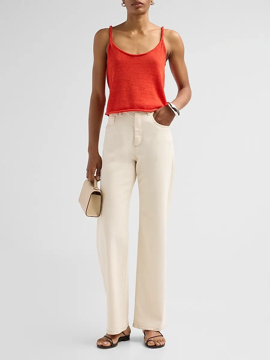 SEROYA Women's Aimee Linen-Cotton Tank | Thumbnail 2