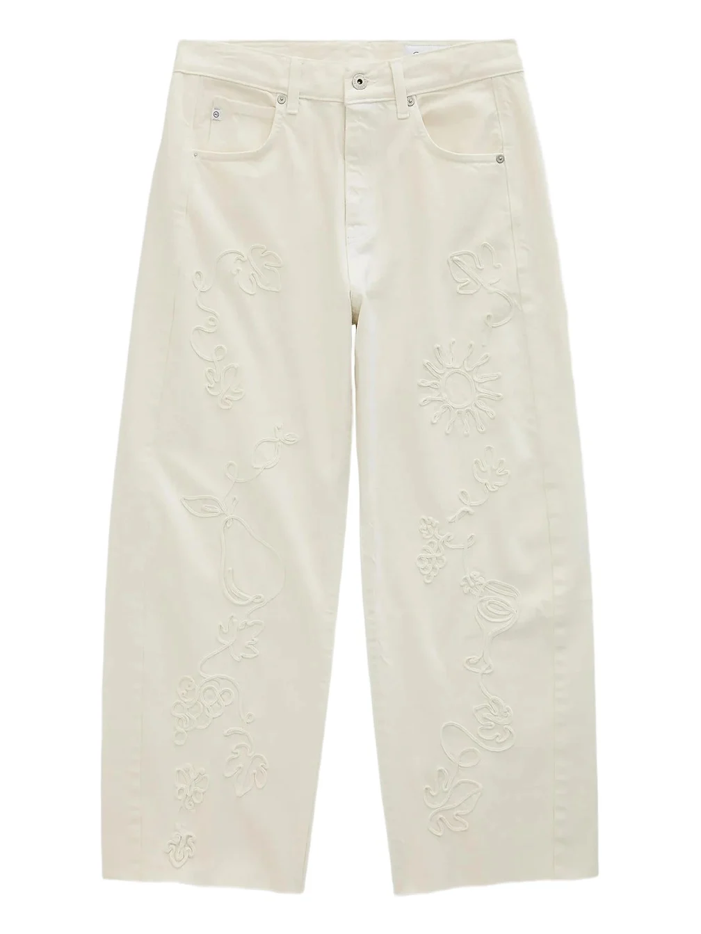 AG Jeans Women's Hattie Embroidered Crop Jeans