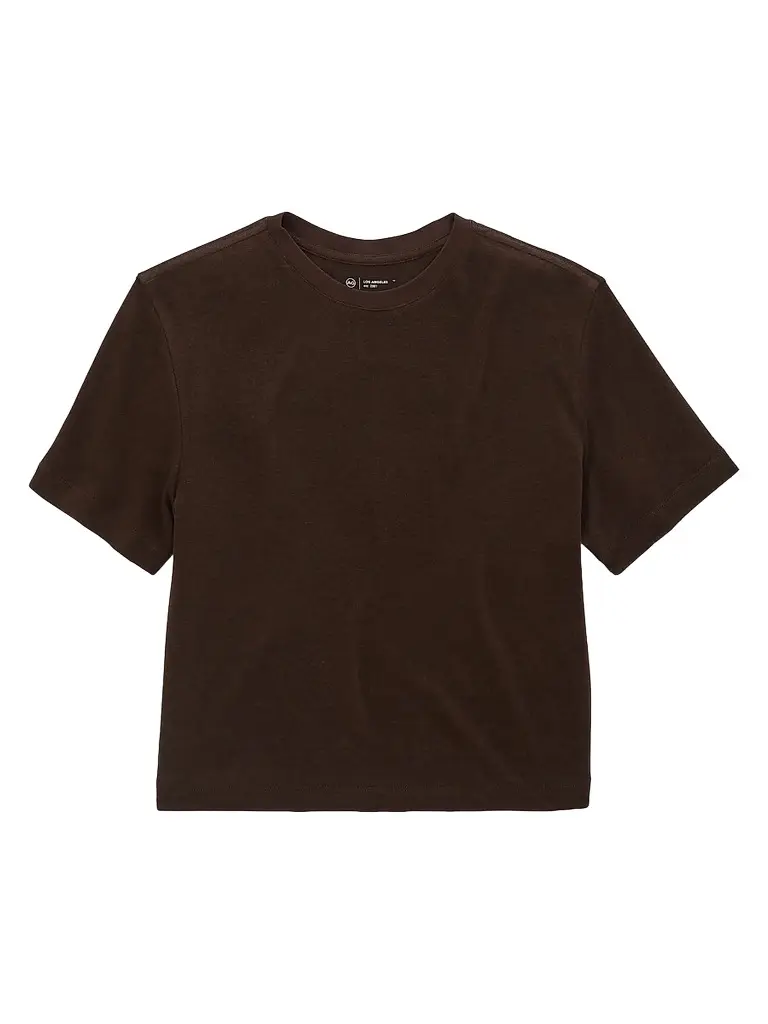 AG Jeans Women's Charli Crewneck T-Shirt - Oak Barrel | Image 1 AG Jeans Women's Charli Crewneck T-Shirt - Oak Barrel | Image 1
