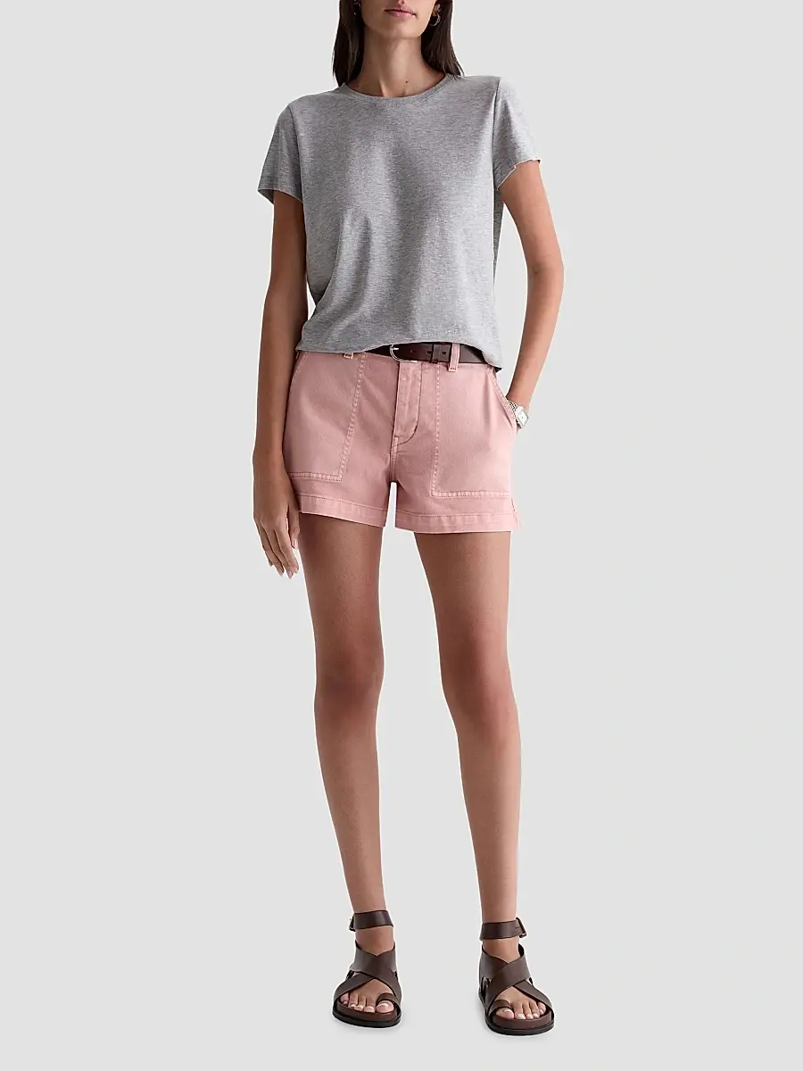 AG Jeans Women's Analeigh Mid-Rise Denim Shorts | Thumbnail 2