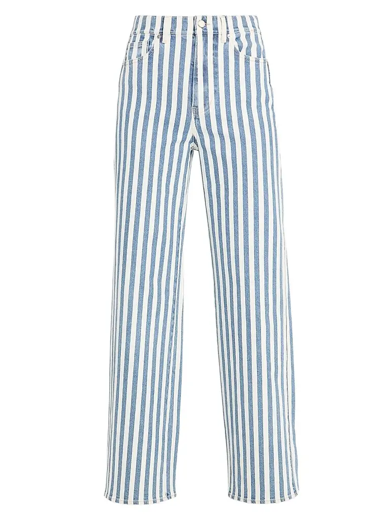 Veronica Beard Women's Taylor High-Rise Striped Jeans - Saltwater Stripe - Size 32 | Image 1 Veronica Beard Women's Taylor High-Rise Striped Jeans - Saltwater Stripe - Size 32 | Image 1