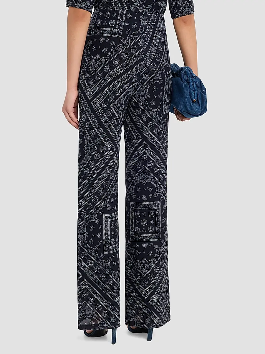 Veronica Beard Women's Hadria Paisley Print High-Rise Pants | Thumbnail 3 Veronica Beard Women's Hadria Paisley Print High-Rise Pants | Thumbnail 3